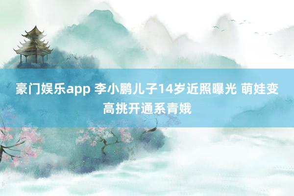 豪门娱乐app 李小鹏儿子14岁近照曝光 萌娃变高挑开通系青娥