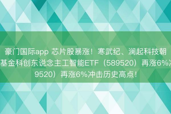 豪门国际app 芯片股暴涨！寒武纪、澜起科技朝上冲突！华宝基金科创东说念主工智能ETF（589520）再涨6%冲击历史高点！